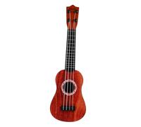PERSELOSO Ukulélé Plastique Imitation Bois Rose pour Garçon Fille Instrument Musical Éducatif avec Cordes de Rechange Méthode Simple et Médiator Inclus Déveil Sonore pour Garçons et Filles