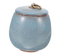 PERSELOSO Urne Céramique Miniature pour Cendres Animaux Urne Souvenir Élégante pour Chiens Et Chats Récipient De Commémoration Lacustre Et pour Préserver Les Souvenirs