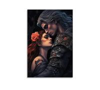 Persephone & Hades Poster d'art mural moderne et esthétique sur toile pour décoration murale de chambre à coucher, salon