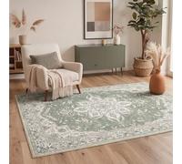 Persian Area Rug 120x170 cm Vintage Style Durable Non-Slip Living Room Carpet Green