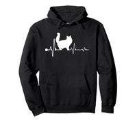 Persian Cat Heartbeat Funny Kitten for Cats Lovers Sweat à Capuche