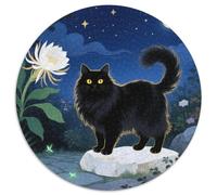 Persian Chat 1000 Pièces Puzzle Rond Jeu Mignon Pets Puzzles Qualité Supérieure Cadeau Unique pour Adultes Et Enfants 1000pcs (67.5x67.5cm)