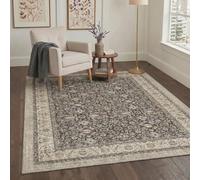 Persian Style Rug 120x170cm Vintage Style Persan Washable Non-Slip Living Room Carpet Onyx Bloom