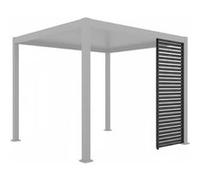 Persienne 1 m pour pergola Evora côté 3 m graphite - Hespéride