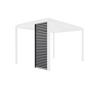 Persienne 100cm pour pergola bioclimatique Triomphe. panneau brise vue. côté 3m. aluminium. anthracite