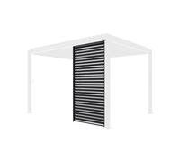 Persienne 130cm pour pergola bioclimatique Triomphe. côté 4m. panneau brise vue. aluminium. anthracite