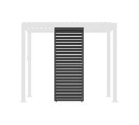 Persienne à lames orientables 100cm pour pergola aluminium anthracite