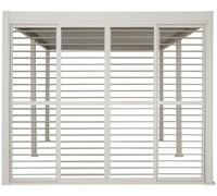 Persienne pour Pergola bioclimatique Evora 6x3,6 m argile - Hespéride