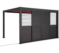 Persienne coulissante EVORA Graphite Pour Côté 3,6 m - 3,4 x 2,3 Aluminium traité époxy Hespéride