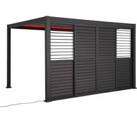 Persiennes Coulissantes Pour Pergola Evora Côté 3 M Graphite - Hespéride Multicolore