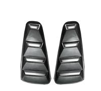 Persienne Couverture Grille d'aération latérale 1/4 pour Ford Mustang 2005-2009 - Autocollant pour Aile latérale Persiennes de Lunette arrière(Carbon Fiber Look)