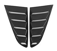 Persienne de fenêtre latérale Noire, Qiilu 2 pièces côté fenêtre persienne Pare-Brise Pare- Couverture adaptée pour 2015-2020 Noir