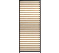 Persienne de pergola NO NAME GAYA aluminium 229 x 93 cm grise Gris et naturel