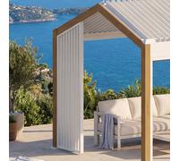 Persienne pour Pergola bioclimatique autoportante Ecozia 4x3 m argile - Hespéride