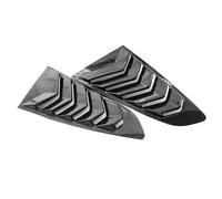 Persienne Fenêtre Garniture Autocollant de Garniture de Couvercle de volet latéral de fenêtre arrière de Voiture pour Ford Mustang 2015-2020, Accessoires de Ventilation Persiennes fenêtre(Carbon)