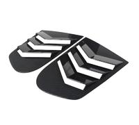 Persienne Fenêtre Garniture Autocollant pour Couvercle de volet latéral de fenêtre arrière de Voiture, adapté à Volkswagen VW Scirocco 2009-2018(Carbon Fiber Look)