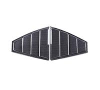 Persienne Fenêtre Garniture Autocollant pour Garniture de Ventilation latérale de Lunette arrière de Voiture Hyundai Elantra 2017-2019 Persiennes fenêtre(Carbon Look)