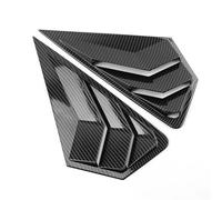 Persienne Fenêtre Garniture Compatible avec Ford Mondeo et Fusion 2022-2023. Cache-Volant latéral de vitre arrière, Autocollant, Prise d'air en ABS. Volets des Vitres Latérales Arrière(Carbon)