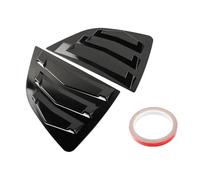 Persienne Fenêtre Garniture Compatible avec Honda Jazz 2014-2019 - Cache-Volant latéral de vitre arrière - Autocollant de Ventilation Volets des Vitres Latérales Arrière(Gloss Black)