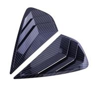 Persienne Fenêtre Garniture Compatible avec KIA Forte K3 Berline 2019-2022 : Cache-Volant latéral de vitre arrière, Autocollant, Prise d'air en ABS Volets des Vitres Latérales Arrière(Carbon)