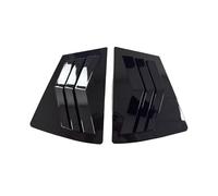 Persienne Fenêtre Garniture Compatible avec Mazda 3 2009-2013 : Cache-Volant latéral de vitre arrière, Autocollant, Prise d'air en ABS Volets des Vitres Latérales Arrière(Gloss Black)