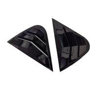 Persienne Fenêtre Garniture Compatible avec Seat Ibiza 2008-2012 : Cache-Volant latéral de vitre arrière, Autocollant, Prise d'air en ABS Volets des Vitres Latérales Arrière(Gloss Black)