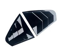 Persienne Fenêtre Garniture Compatible avec Volkswagen Jetta MK6 2012-2018 : cache-volant latéral de vitre arrière, autocollant, prise d'air en carbone Volets des Vitres Latérales Arrière(Gloss Black)