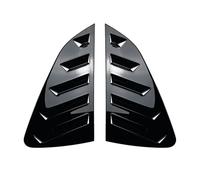 Persienne Fenêtre Garniture Compatible avec VW Polo MK6 2018-2023 : Cache-volet de Lunette arrière, Garniture d'aération latérale, Protection Pare-Brise, Accessoires Auto(Gloss Black)