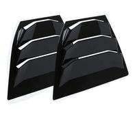 Persienne Fenêtre Garniture Couvercle de volet de Lunette arrière pour Mazda 3 Axela 2014-2018, Garniture de Ventilation latérale, décoration de Pare-Brise(Gloss Black)