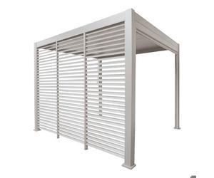 Persienne fixe 1x3m pour pergola Evora argile - Hespéride