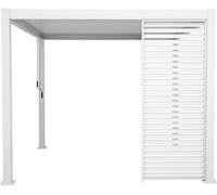Persienne fixe EVORA Blanche Pour Côté 3,6 m - 1/3 1,1 x 2,4 Aluminium traité époxy Hespéride