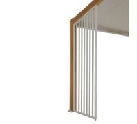 Persienne pour Pergola bioclimatique autoportante Ecozia 4x3 m argile - Hespéride