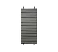 Persienne pour pergola bioclimatique en acier galvanisé ""Clifford"" - 92 x 4 x 208 cm - Gris