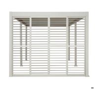 Persienne pour Pergola bioclimatique Evora 6x3,6 m argile - Hespéride