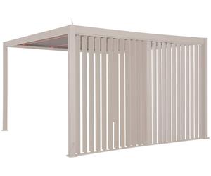 Persienne verticale EVORA Argile Pour Côté 3 m - 2,7 x 2,3 Aluminium traité époxy Hespéride