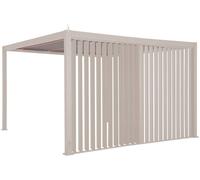 Persienne verticale EVORA Argile Pour Côté 4 m - 3,7 x 2,3 Aluminium traité époxy Hespéride