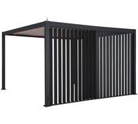 Persienne verticale EVORA Graphite Pour Côté 4 m - 3,7 x 2,3 Aluminium traité époxy Hespéride
