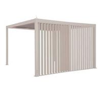 Persienne verticale pour pergola Evora côté 4 m Argile - Hespéride