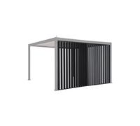 Persienne verticale pour pergola Evora côté 4 m Graphite - Hespéride