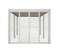 Persienne coulissante EVORA Argile Pour Côté 3 m - 2,7 x 2,3 Aluminium traité époxy Hespéride