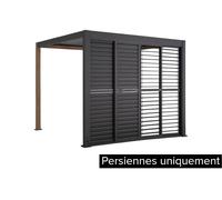 Persiennes Coulissantes Pour Pergola Evora Côté 3 M Graphite - Hespéride Multicolore