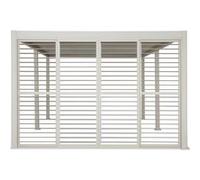 Persienne coulissante EVORA Argile Pour Côté 4 m - 2,4 x 3,7 Aluminium traité époxy Hespéride