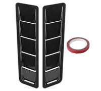 Persiennes de fenêtre latérale 2 pièces Garniture de Panneau d'entrée d'air Capot Cache Ventilation Refroidissement Décoration extérieure Voiture