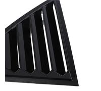 Persiennes de fenêtre latérale Compatible avec Chrysler 300C 2011-2021 : Cache-Volant latéral de vitre arrière, Autocollant, Prise d'air en ABS Persiennes de Lunette arrière(Matte Black)