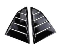 Persiennes de fenêtre latérale Pare-Soleil de Custode arrière, Garniture de Pare-Brise Compatible avec Chevrolet Camaro 2016-2020 Persiennes de Lunette arrière(Glossy Black)