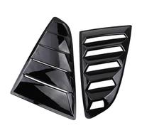 Persiennes de fenêtre latérale Persiennes de Custode arrière, ailerons, Panneaux Modification et grilles d'aération latérales compatibles avec Ford Mustang 2015-2019 2023(Shiny Black)