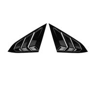 Persiennes de fenêtre latérale Persiennes de Lunet Accessoires Auto : Grilles d'aération pour vitres latérales arrière, compatibles avec Honda Civic berline 10e génération (2016-2020)(Gloss Black)
