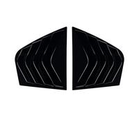 Persiennes de fenêtres latérales 1 Jeu de grilles d'aération adhésives pour vitres de Custode arrière, compatibles avec KIA Stinger 2017-2023 Persiennes fenêtre(Glossy Black)
