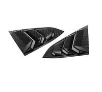 Persiennes de fenêtres latérales Accessoires Auto : Grilles d'aération pour vitres latérales arrière, compatibles avec Honda Civic berline 10e génération (2016-2020) Persiennes fenêtre(Carbon)