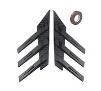 Persiennes de fenêtres latérales Convient pour General Motors - Garde-Boue latéral, Grille d'aération, fenêtre arrière, persienne Triangulaire, séparateur de becquet latéral décoratif(Bright Black)